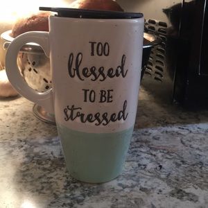 Too blessed to be stressed mug